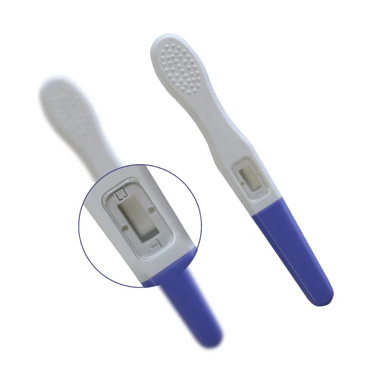 Positive Quick Check Pregnancy Test Card