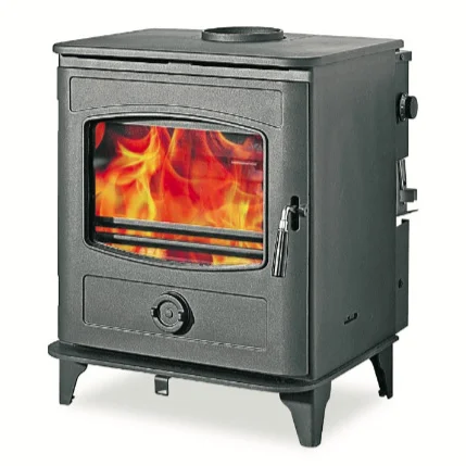 Modern style Firewood Hanging Freestanding Wood Burning Cast Iron Cooking Wood Pellet Stove Fireplace in winter