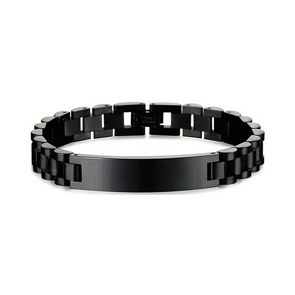 Unisex Personalized Quality Silver Bracelet Stainless Steel Watchband Fashion Jewelry Made China Anniversary Gifts Wholesale