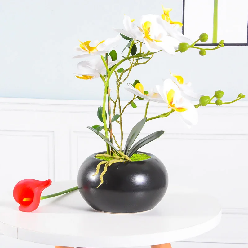 Artificial Orchid Plants In Pots For Home Wedding