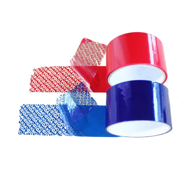 VOID OPEN Factory Custom Security Void Tape Jumbo Roll Evident Tamper Security With logo VOID Tapes