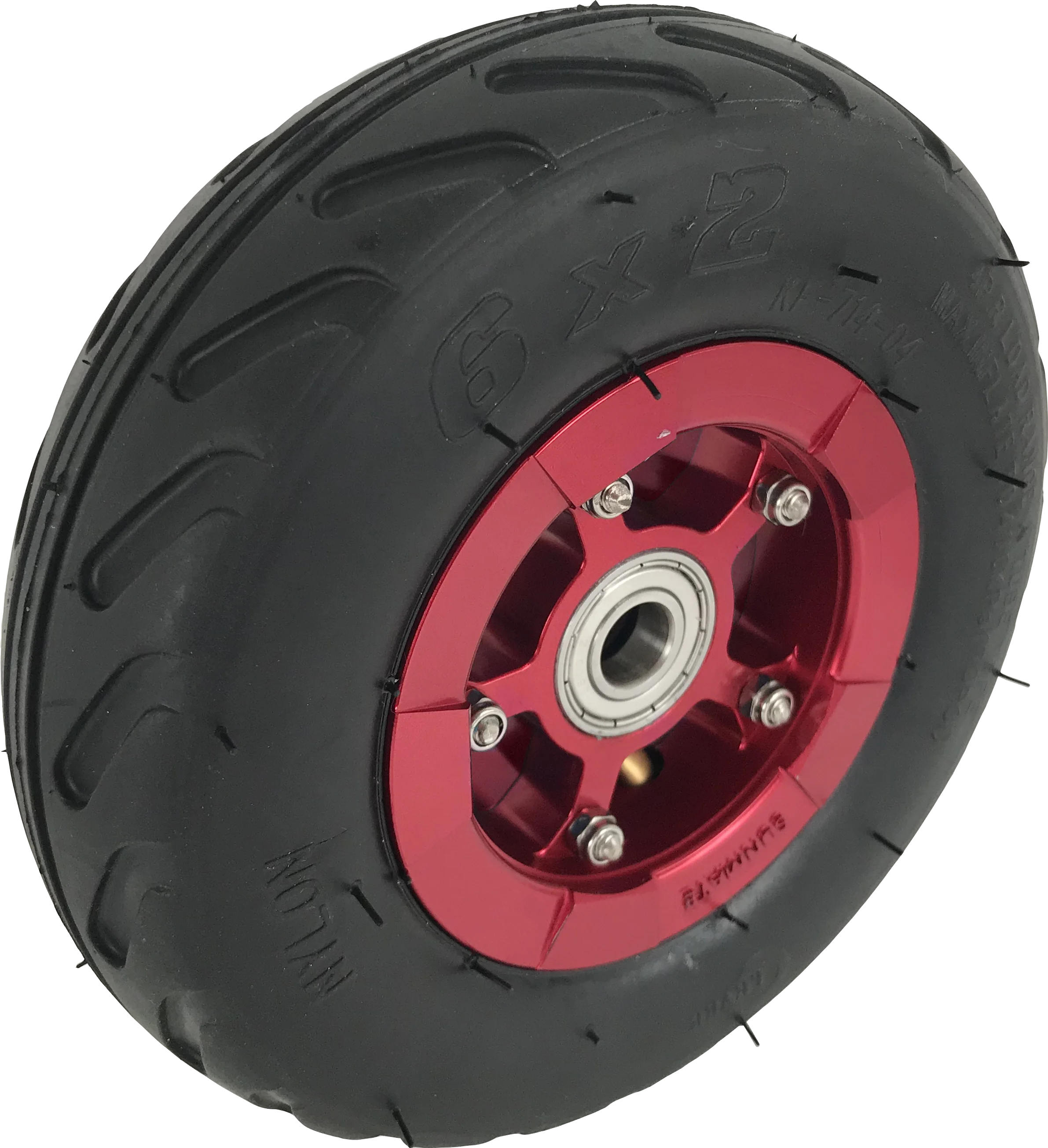 SUNMATE 6 Inch Scooter Staggered Alloy Pneumatic Atv Tire Wheel For Online Sales