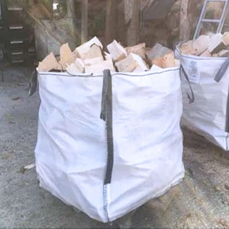 Best price polypropylene big bag fibc tunnel bag durable jumbo bag for firewood sand cement bitumen topsoil