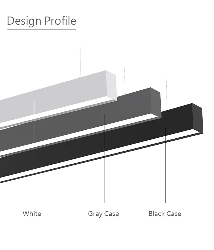 Toppo Multiple link without limited DALI Blue tooth WIFI control  industrial led lighting office light fixture light linear ceil