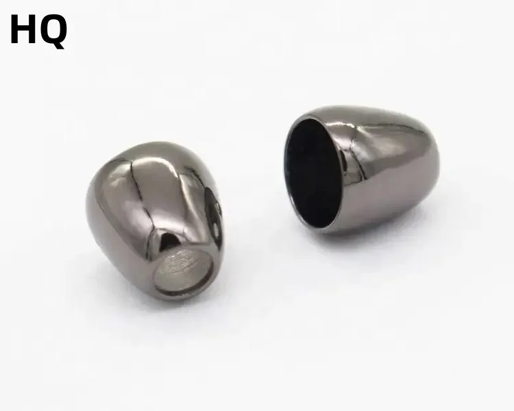 Good Quality Customize  cord stopper garment accessories gold cord lock stopper metal cord stopper clear