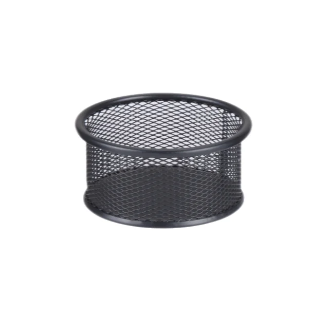 small item color customized memo dark durable desk office stationery round mental mesh paper clip holder