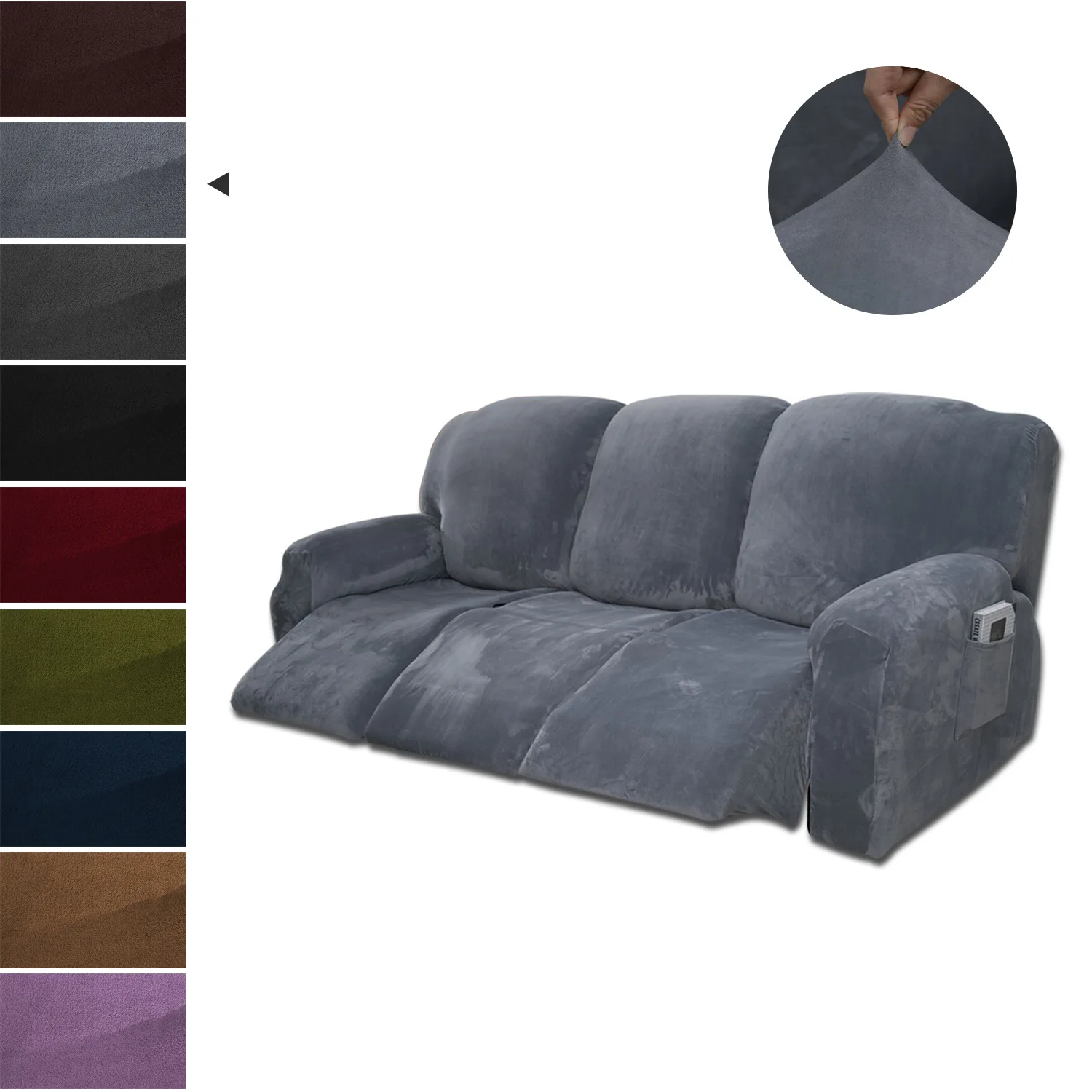 High Quality Elastic Stretch All-Inclusive Sofa Cover First Class Lounge 1 2 3 Seater Velvet Waterproof Sofa Cover