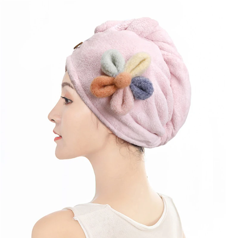 
Пять цветов цветок микрофибра тюрбан мягкий салон сушилка для волос полотенце 