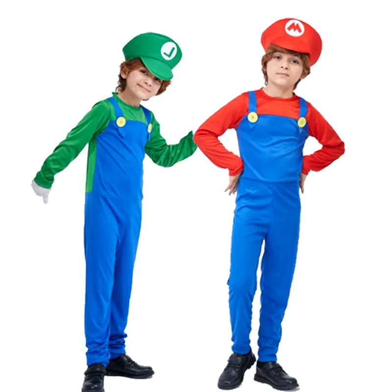 Cartoon Adult Children Role-Playing Clothes Super Brothers Halloween Costume Cosplay Family Suits