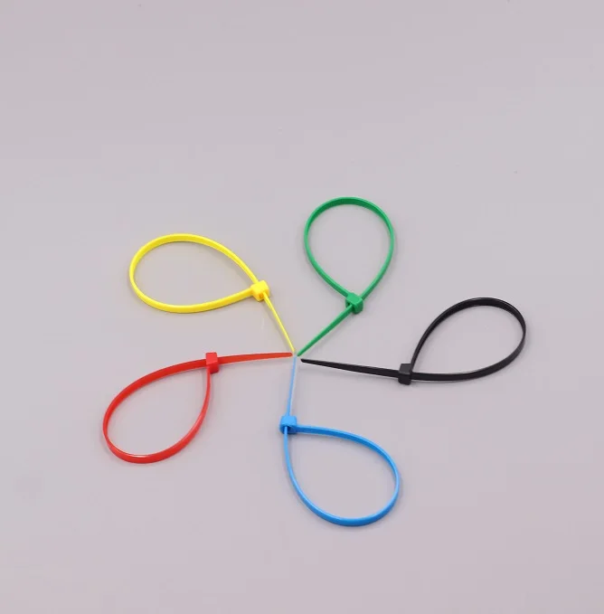 
Factory direct color uv resistant nylon 66 self-locking flexible cable ties nylon plastic zip ties 