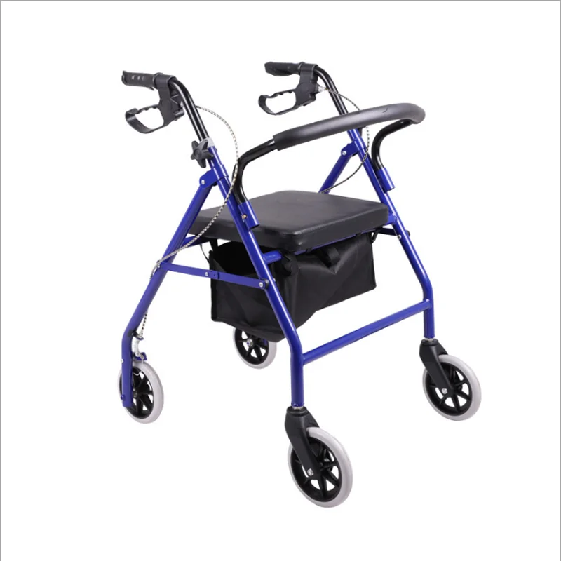 Hot selling item Three wheels Adjustable Folding Walker for elderly upright walker rollator,walking AIDS,Medical AIDS