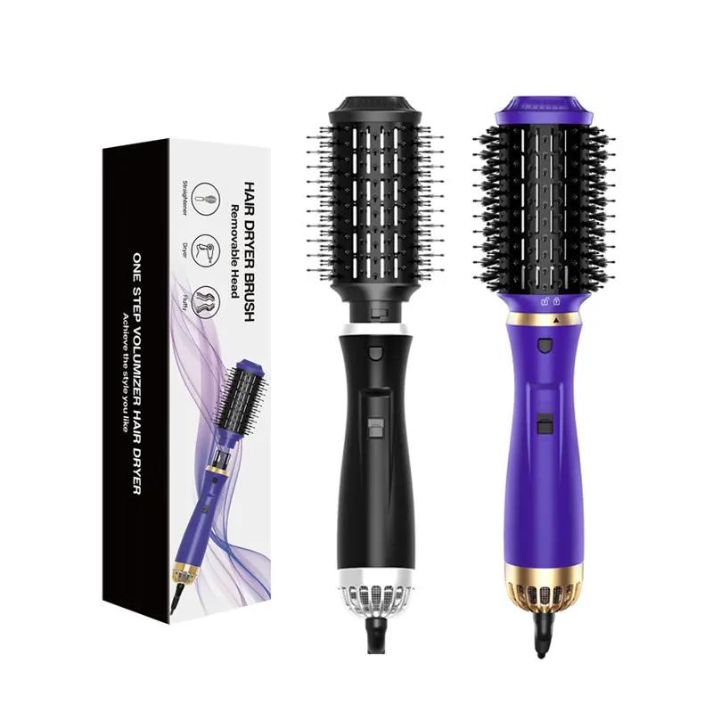 1200W Hair Salon Styling Multifunctional 5 in 1 Straightening Blower Hair Volimizer Brush Dryer