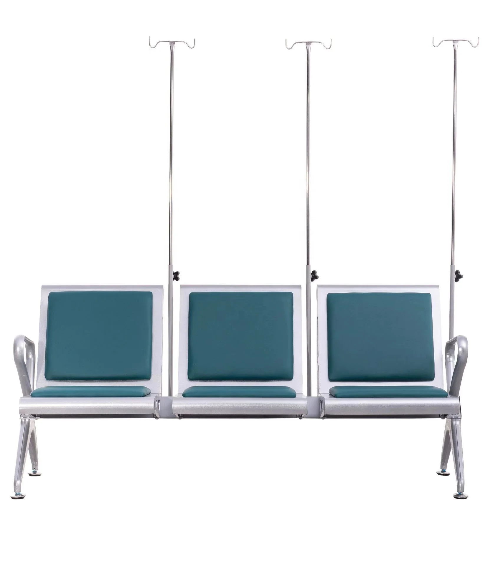 Hospital Transfusion Chair Hospital Waiting Chair 3-Seater With Infusion Stand Iv Chairs