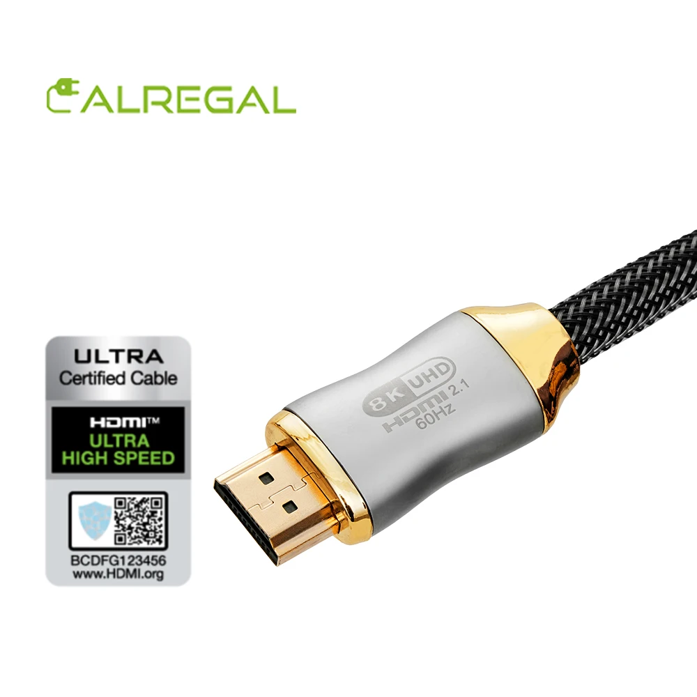 High-End 7680x4320 Resolution HDMI Video Cable Male To Male 48Gbps Hdmi Cable 2.1 HD 8k 60HZ 4K 120HZ