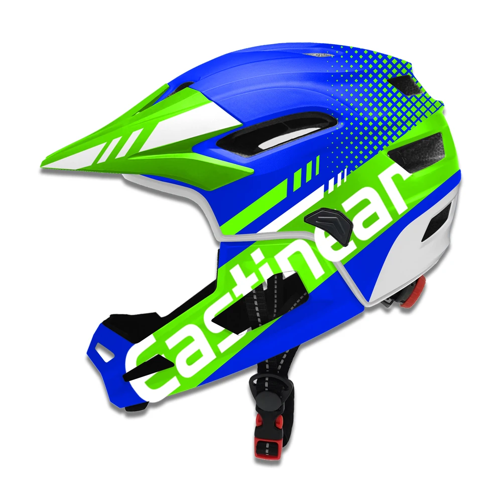 2023 New Arrival Multiple Colors Full Face Mountain Bike Helmet En1078 Capacete De Dowhill With Removable Chin-Bar