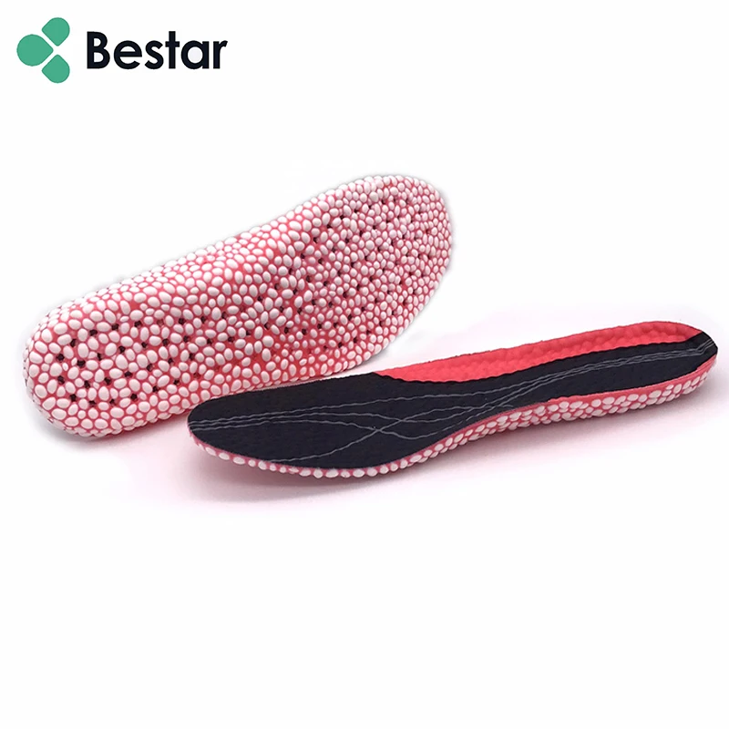 New Lifestyle Fashion Breathable E-TPU Elastic Inserts Popcorn Memory Foam Insoles for Men Women Boot Insoles