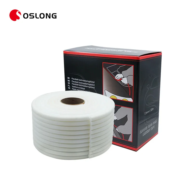 Oslong 13mm*50m Easy To Remove And No Glue Residue Masking Sponge Tape For Automotive Car Painting