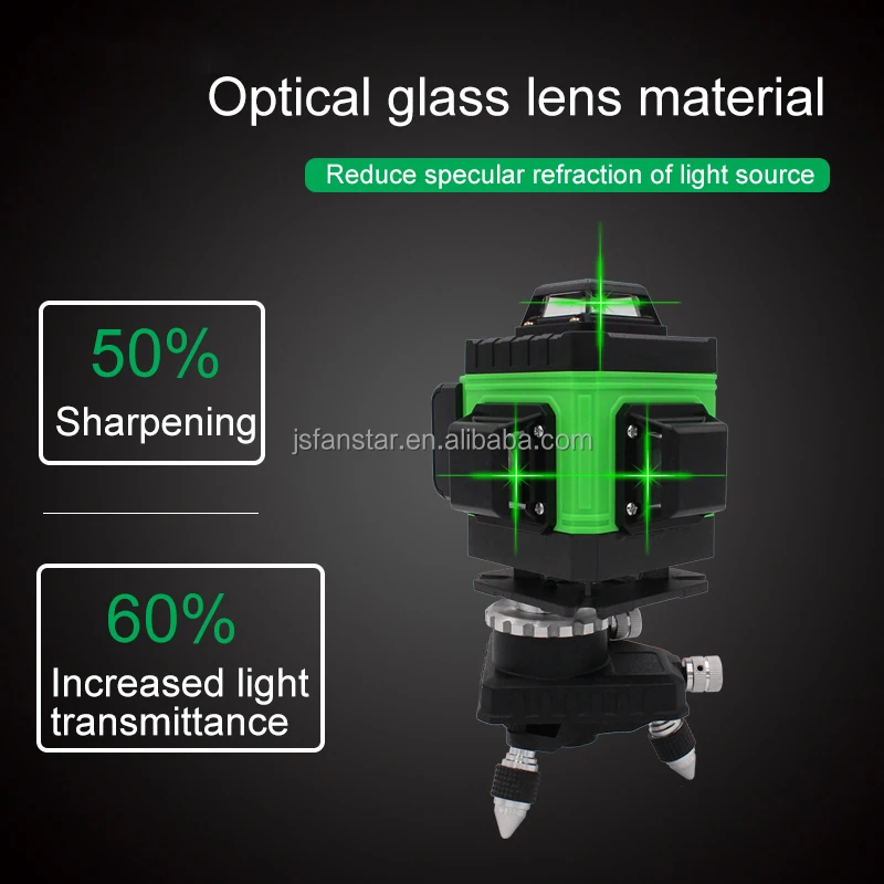 New Digital 16 4d 360 rotate green lines auto level cross laser manufacturers