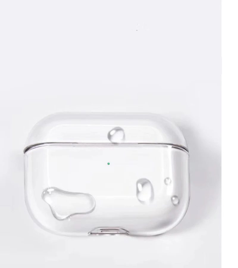  Защитный чехол для беспроводных наушников прозрачный Apple Airpods Жесткий Чехол из поликарбоната мультяшный с логотипом на