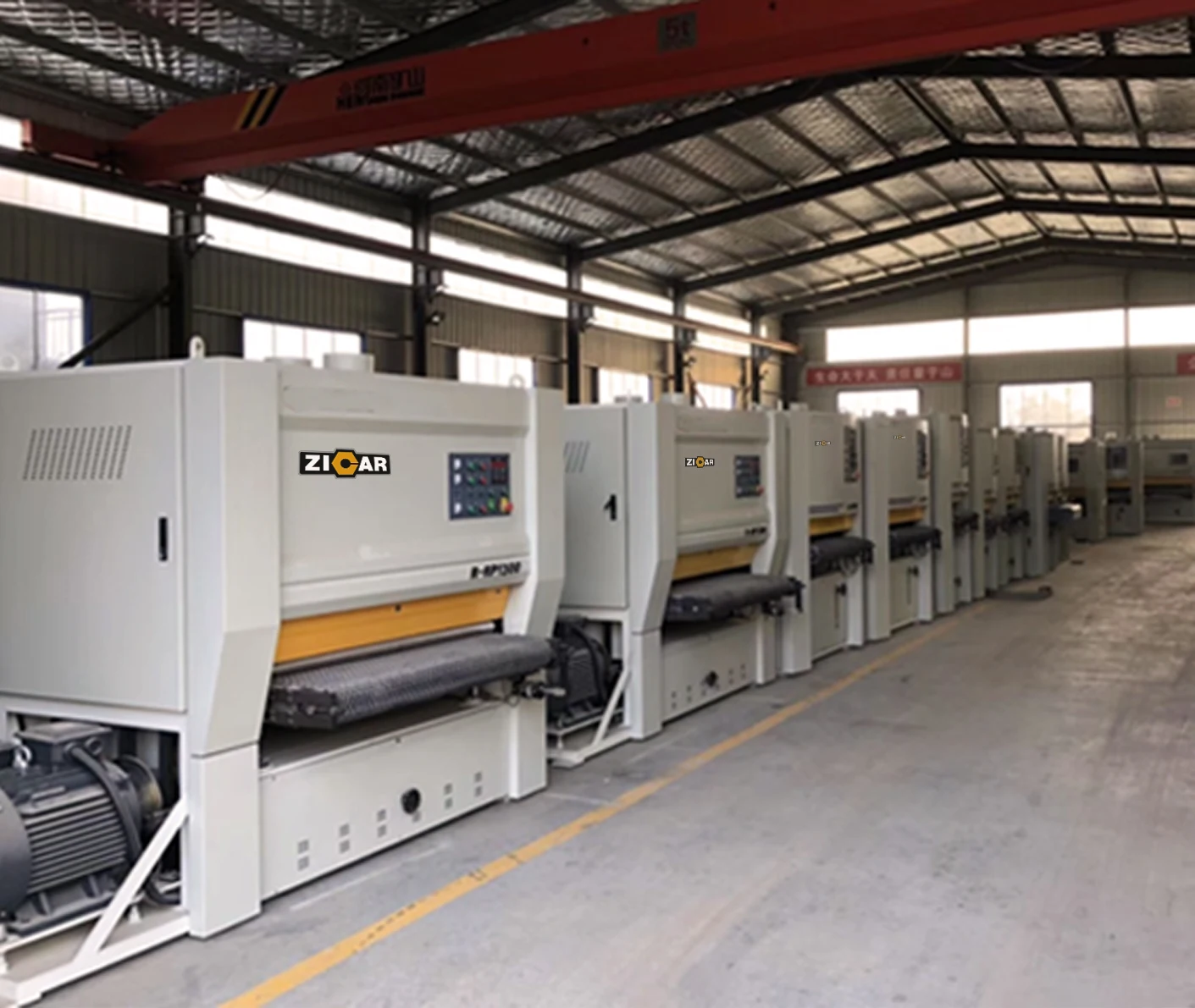 ZICAR R-RP1000 Woodworking Plywood Solid Wood Precise Calibrating Wide Belt Sander Sanding Machine