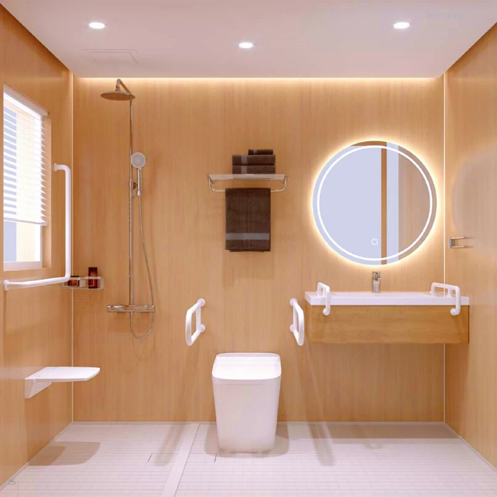 
SALLY All In One Prefabricated Bathroom House Prefab Modular Bathroom Pods Container House All Type Receipt Shower Cabin 