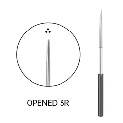 OEM/ODM  Disposable Piercing Round Needles For Permanent Makeup Tattoo  Needles Microblades Needle For Eyebrow