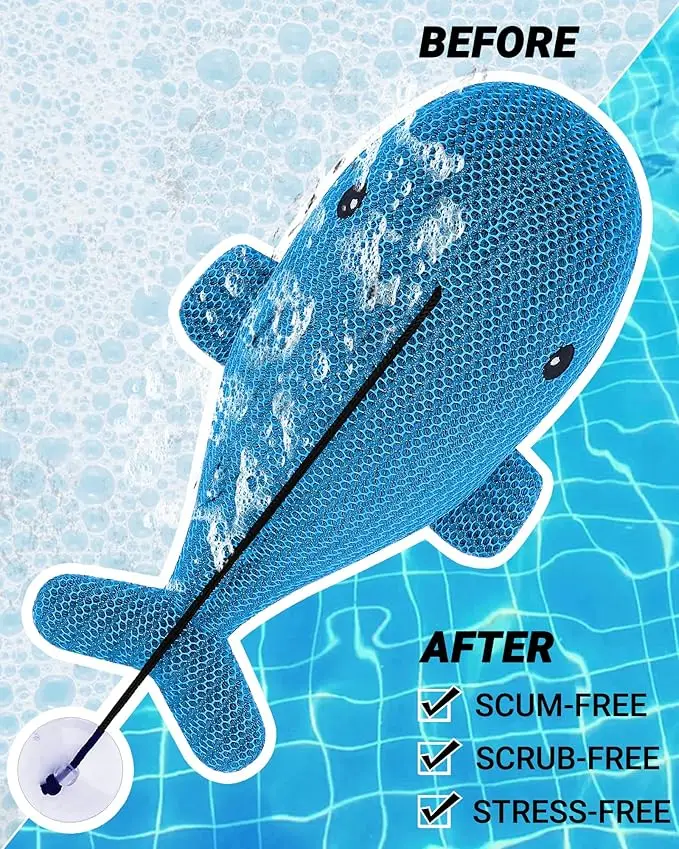 MR Scum Absorber for Spa Hot Tub, Whale Scum Defoamer Hot Tubs Skimmer, Anting Foam Absorbing Sponges Accessories