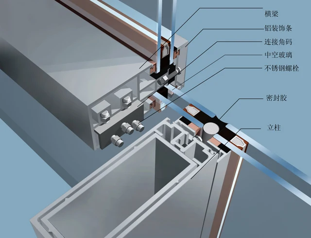 
Curtain Wall System Fire Rated Glass Building Exterior Customized FIVE Steel Anodized 200 Sqm ISO9001 