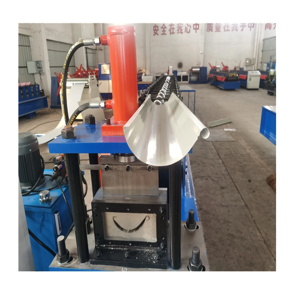 Hot Sale Rain  Gutter Pipe Steel Profile Making Machine Seamless Gutter Roll Forming Machine