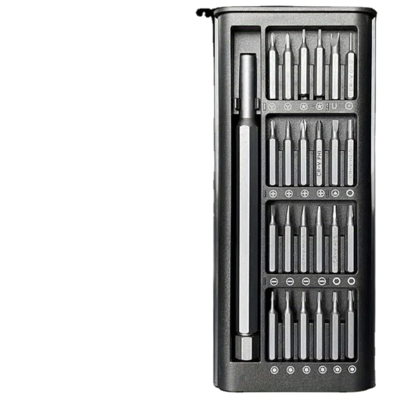 25-in-1 Mini Mobile Repair Phone Magnetic Kit Steel Handle Small Screwdriver Set Torx Phillips Slotted Bits DIY OEM Box