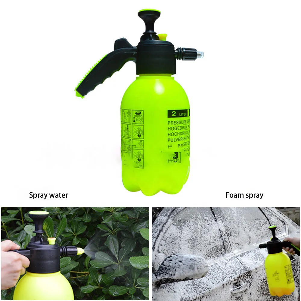 Manual boosting type washing car foam spray bottle pressurized snowflake foam spray gun nozzle cleaner liquid ejector