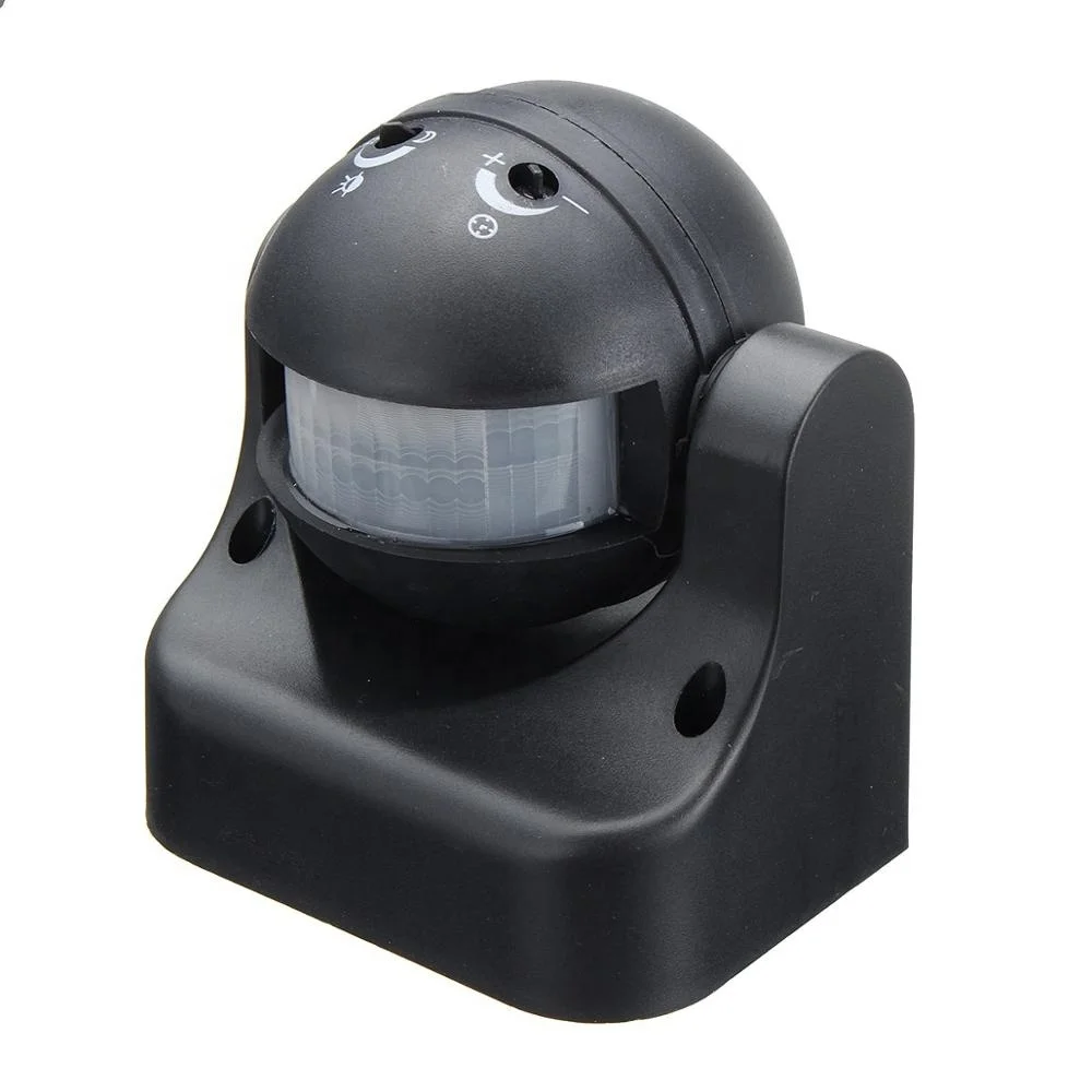 AC110V-240V открытый человеческого тела инфракрасный детектор движения сенсор переключатель черный датчик