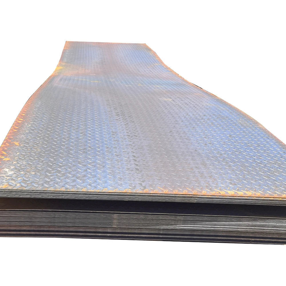 SS400 A36 Q235B Q355B 3mm 6mm hot rolled carbon steel checkered plate