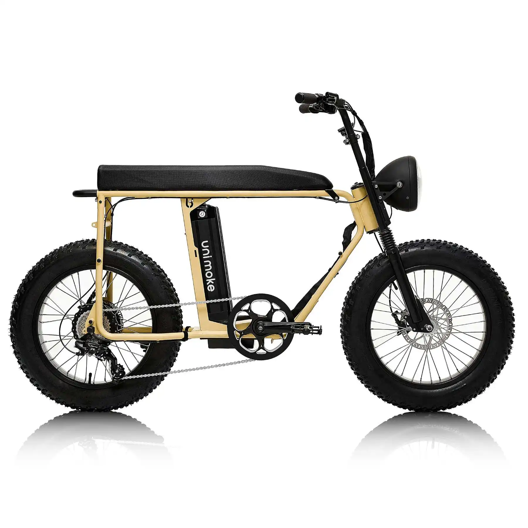 На колесах велосипед Unimoke MK желтый