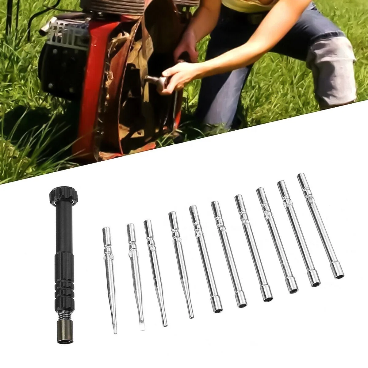 10Pcs Carburetor Adjustment Tool Screwdriver Kit for Common 2 Cycle Engine Carburator