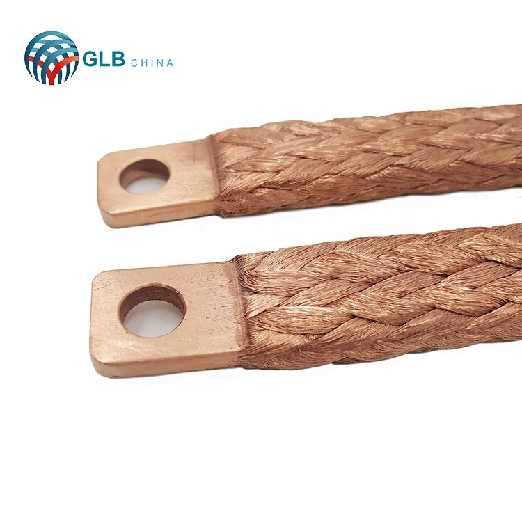 China Factory Pure copper Wholesale copper braided ground strap