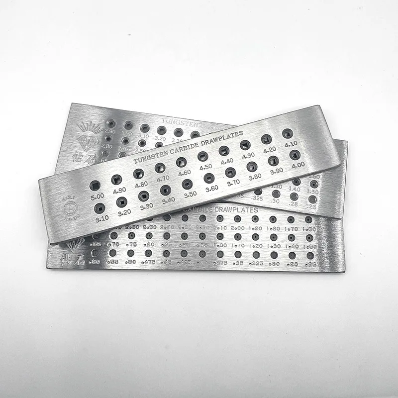0.26-4.10mm Tungsten Carbide Drawplates For Gold Silver Jewelry Wires