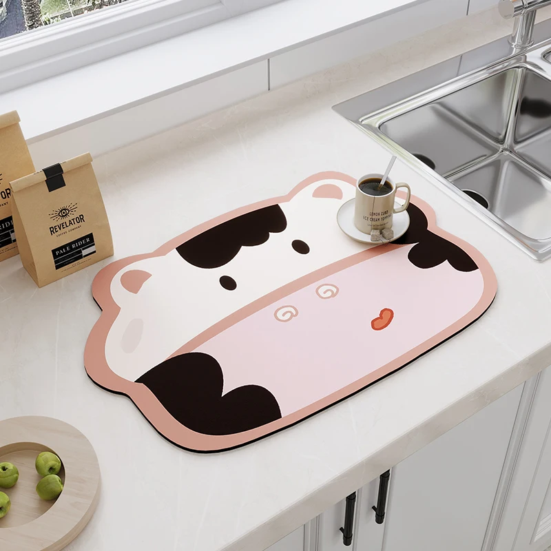 factory Wholesale Custom Printed animal cute water Absorbent Paper Drink Cup Cardboard glass Coasters