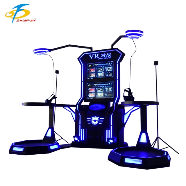 9D Vr 2-Seats Online Battle Interactive Games Zone Gun Play Station Battle Games Simulator For Sale