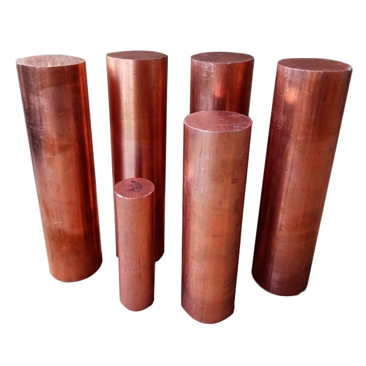 High Pressure Pure Red Round Copper Bar C1100 T2 Copper Rod