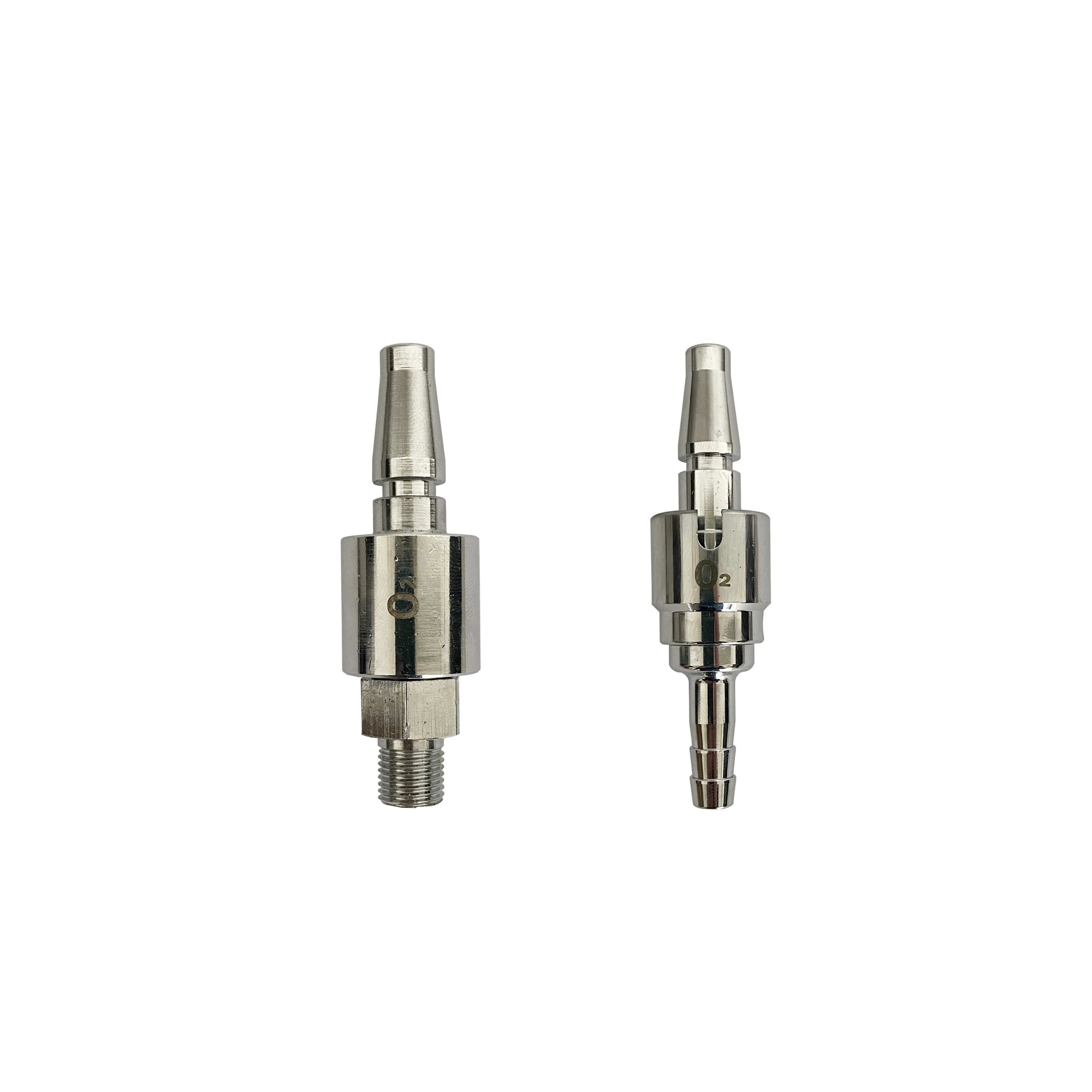 Brass Straight Pipe Fitting Copper Barbed Coupler Connector Bottle Medical Gas Adapter