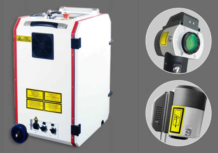 Portable Hand Held Laser Cleaning Machine Rust Removal Paint Oil Dust Fiber Laser Cleaning Machine 100w 200 Watt Price For Sale