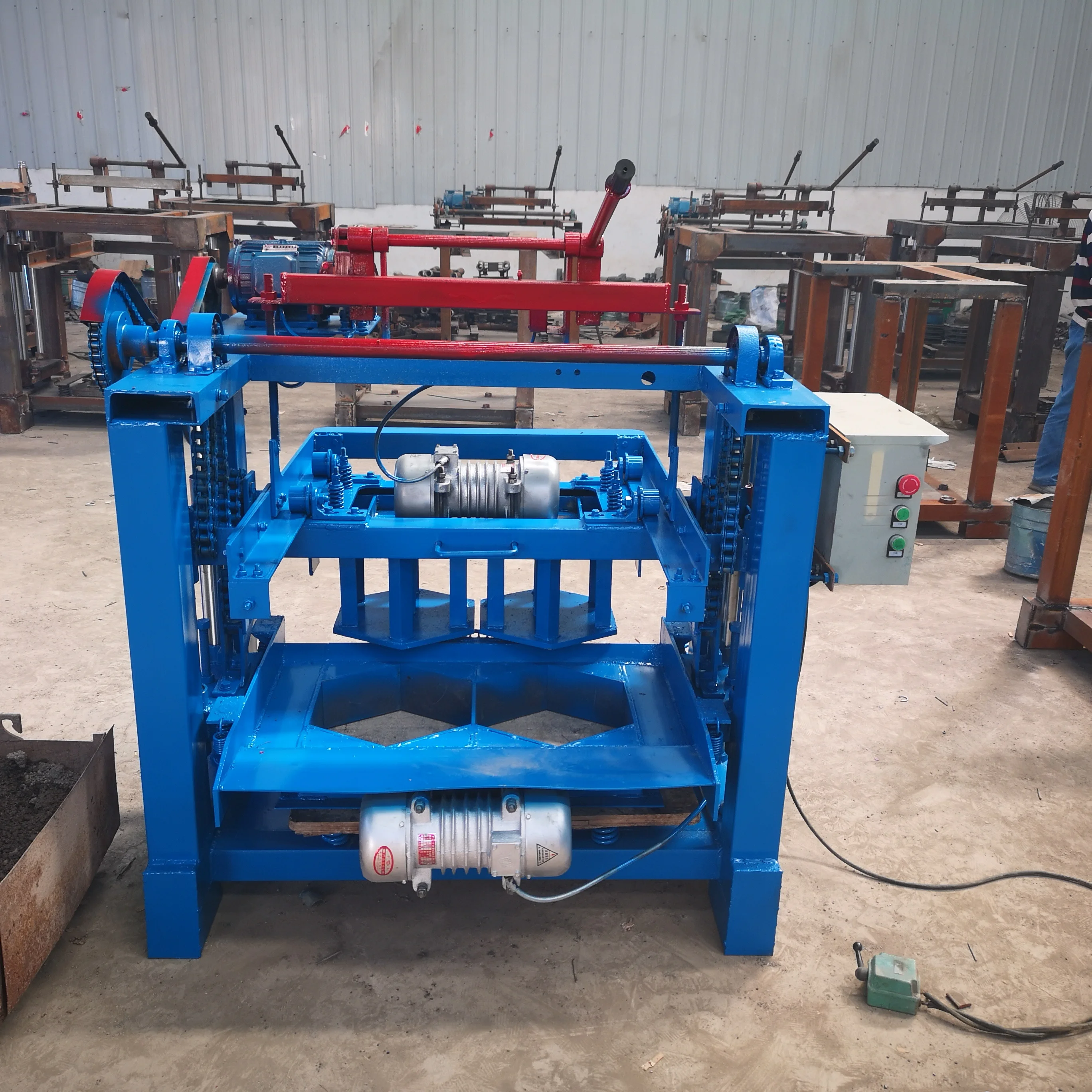 Best price egg laying paver moulding Hollow Concrete Cement Brick Making Machine