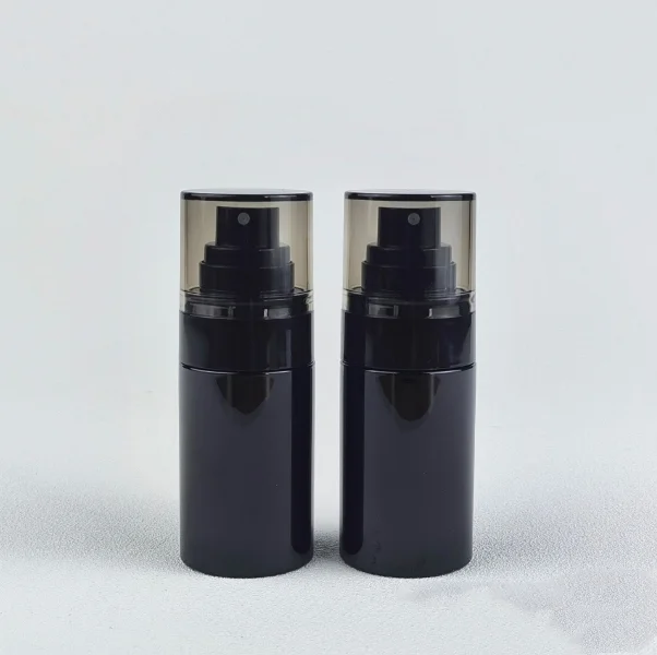 Black 50ml 80ml plastic spray bottles cosmetic body spray bottle fine mist spray bottle