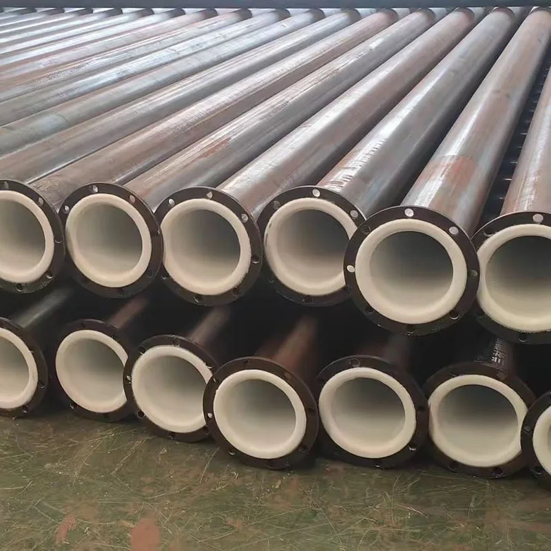 High Quality Iron Steel-Lined PTFE Molded Pipe Line ASTM Standard Carbon Steel Pipe Fittings with Head Model