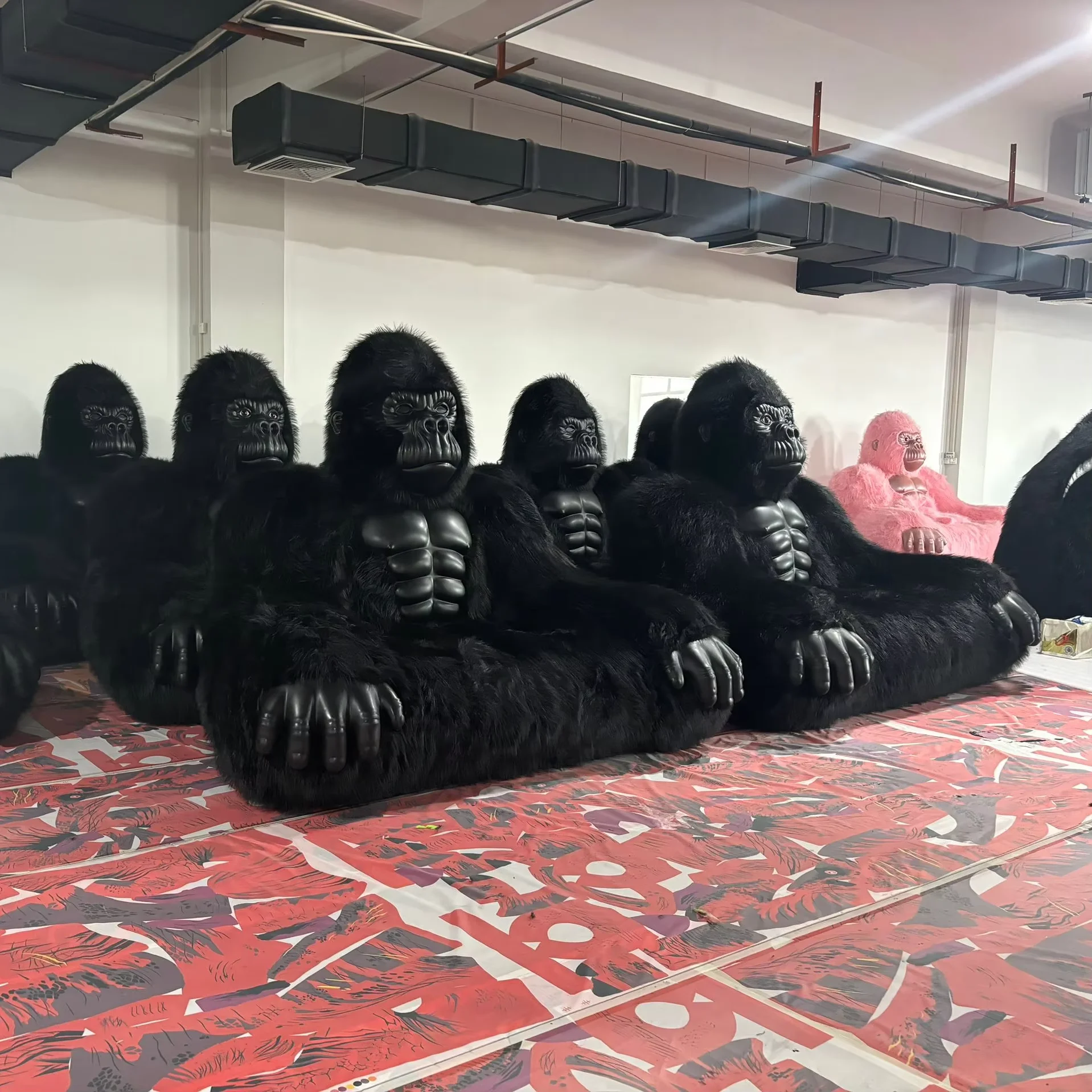Factory Good Price Modern animal furniture Monster King Kong gorilla sofa for living room bedroom bed design plush seat party