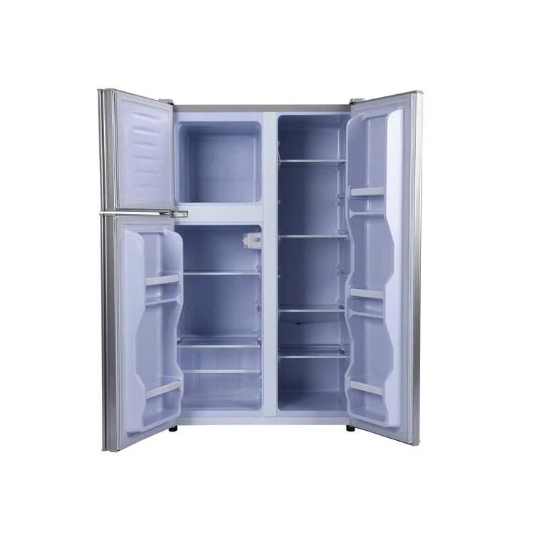 
125T 12V/24V DC three-doors Miniature solar home used refrigerator 