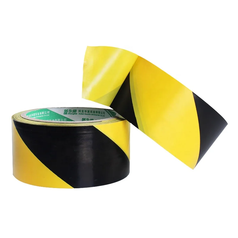 
48mm*18m Color Waterproof PVC Warning Tapes Anti Skid Caution Barrier Safety Tapes 
