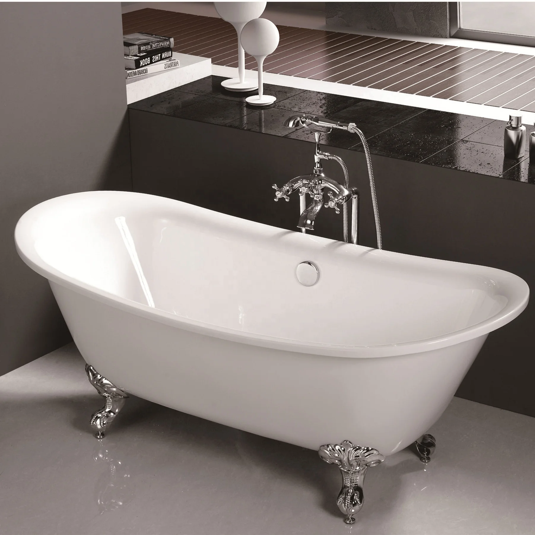 United States Warehouse dropshipping acrylic modern design freestanding bathtub used for bathroom