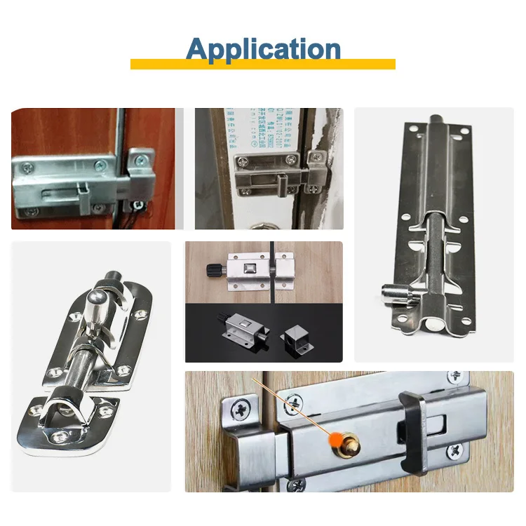 Precise Processing Polish Stainless Steel Barrel Pull Ring Bolt  Latch Hook Boat Toggle Latch